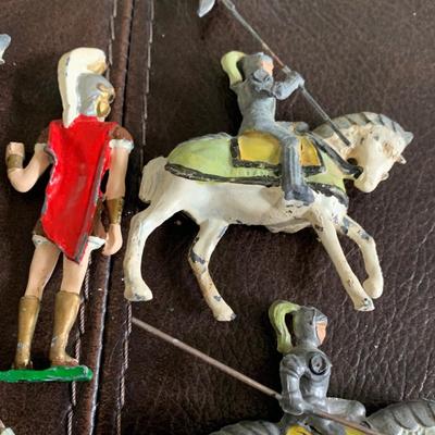 Vintage Medieval Cast Metal Miniatures