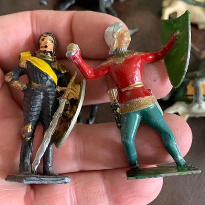 Vintage Medieval Cast Metal Miniatures