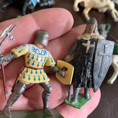 Vintage Medieval Cast Metal Miniatures