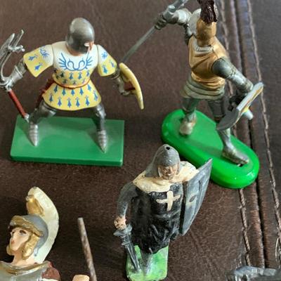 Vintage Medieval Cast Metal Miniatures
