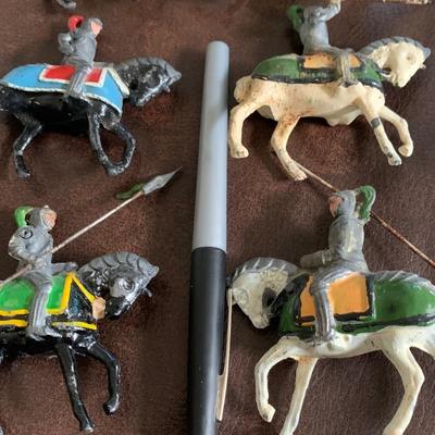 Vintage Medieval Cast Metal Miniatures