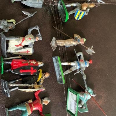 Vintage Medieval Cast Metal Miniatures