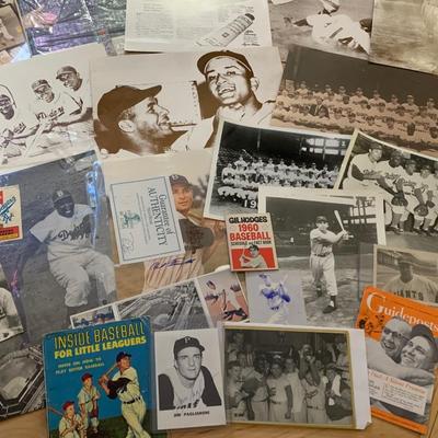 Vintage Sports Prints Photos Autographs Lots