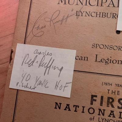 Vintage Sports Prints Photos Autographs Lots