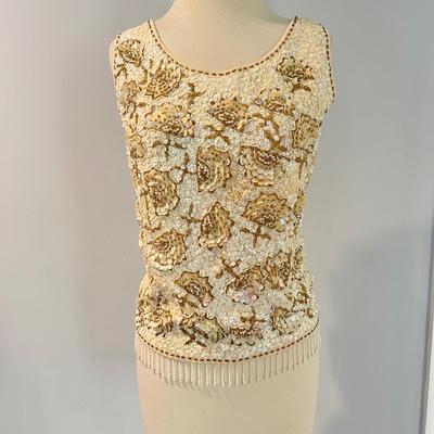 2 Vintage Beaded Clothes - Dress & Top