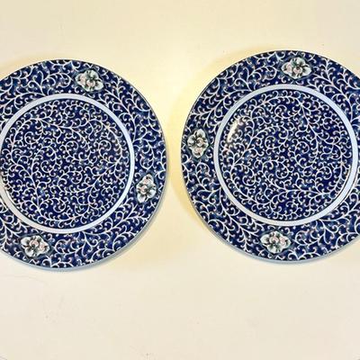 174 PAIR JAPANESE INSPIRED PLATES NEIMAN MARCUS 11"