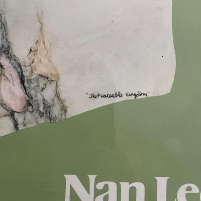 1350 "The Peaceable Kingdom" Signed by Nan Lee Poster/Print