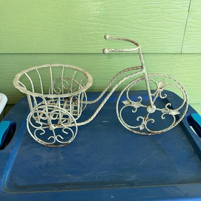 183 IRON GARDEN BICYCLE PLANT HOLDER 17"