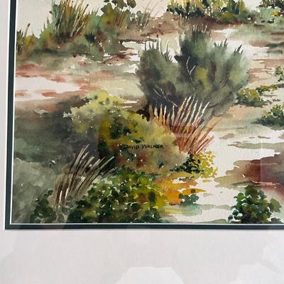 1351 Original Watercolor by David Walker "Hole No 10 Par 3"