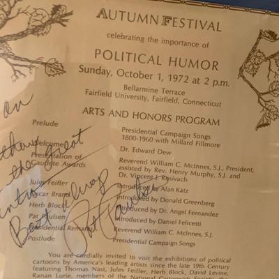Pat Paulsen Signed Political Humor Event