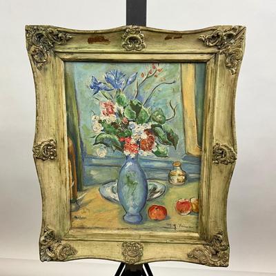 1353 Original Oil Painting by M.J. Newman 1964 after Paul Cezanne