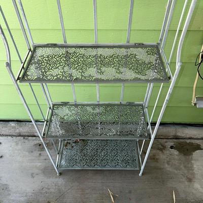 187 FOLDING BAKERS RACK PATIO 64" X 24" X 11"