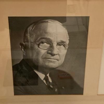 Harry S Truman Signed Personalized Letter