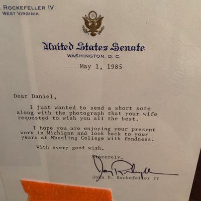 John D Rockefeller Signed Personal Letter