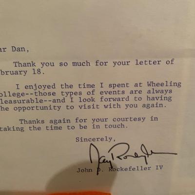 John D Rockefeller Signed Personal Letter