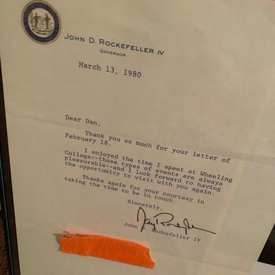 John D Rockefeller Signed Personal Letter