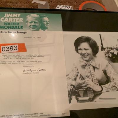 Rosalynn Carter Signed Personal Letter