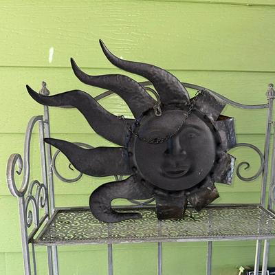 190 METAL SUN WALL SCULPTURE 20"