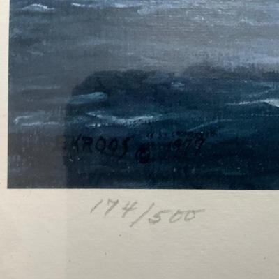 1359 Mary L. Ekroos Signed and Numbered Skipjack Lithograph
