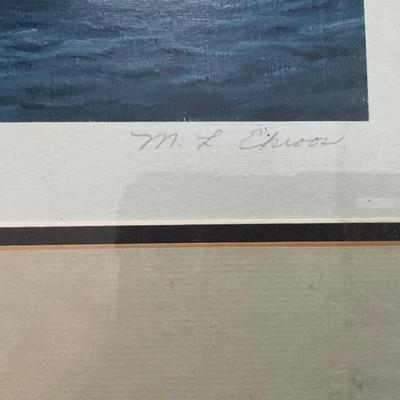 1359 Mary L. Ekroos Signed and Numbered Skipjack Lithograph