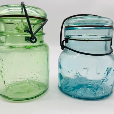 Vintage Grandma Wheaton's Old Fashioned Receipts & ATLAS Canning Jars