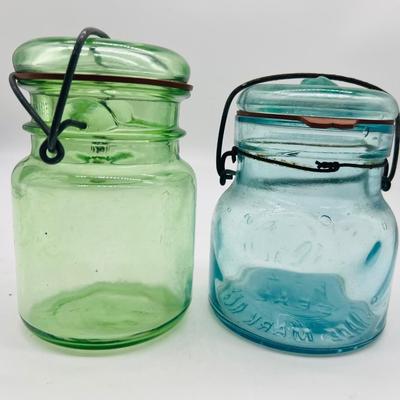 Vintage Grandma Wheaton's Old Fashioned Receipts & ATLAS Canning Jars