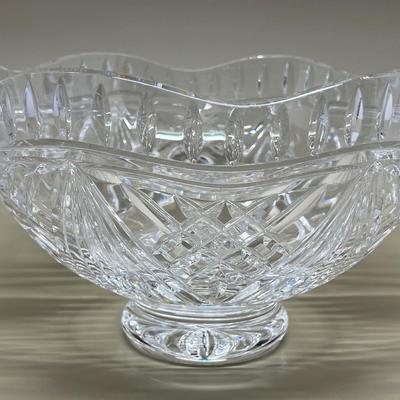 RARE Vintage Waterford Crystal Voyage of Hope 10” Pedestal Bowl