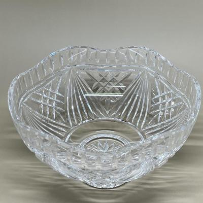 RARE Vintage Waterford Crystal Voyage of Hope 10” Pedestal Bowl