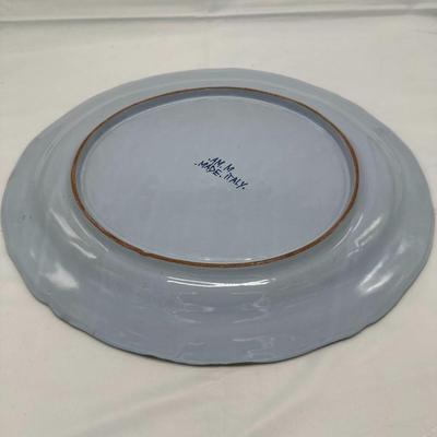 Vintage Garofano Faenza Carnation Large Platter 16 "