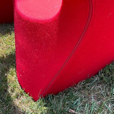 1380 Pair of Vintage 2000 Ron Arad Red Moroso Chairs