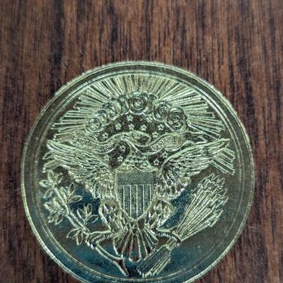 1974 S Eisenhower United States Proof Dollar Brown Box