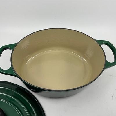 1381 Large Oval Le Creuset Cast Iron #25 Pot with Lodge Stockpot and Skillet