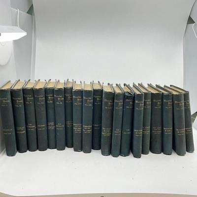 1382 Antique Waverly Novels 1829- 19pc