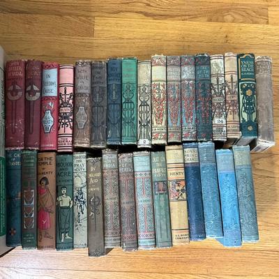 1384 Large Lot of Antique G.A. Henty Books
