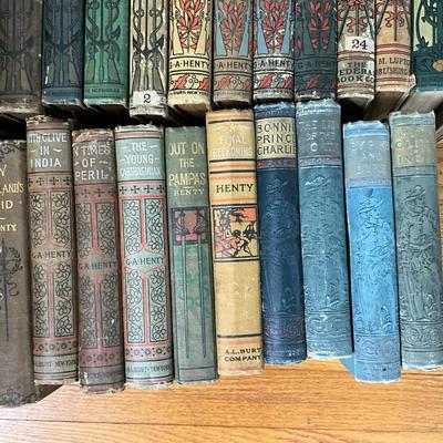 1384 Large Lot of Antique G.A. Henty Books