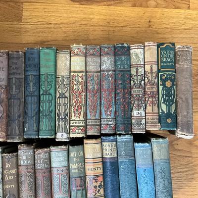 1384 Large Lot of Antique G.A. Henty Books
