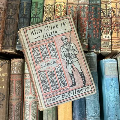 1384 Large Lot of Antique G.A. Henty Books