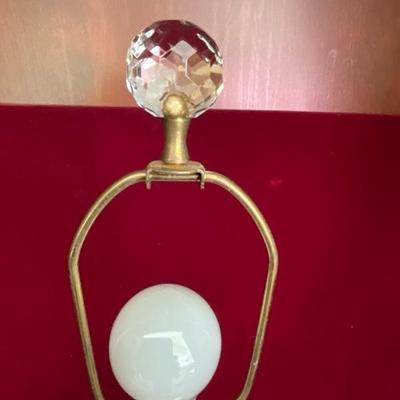 Lot # 127 Vintage Cut Glass Lamp