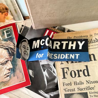 1388 Large Lot of JFK Kennedy, Jackie and Bobby Memorabilia