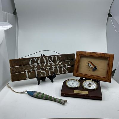 1390 Gone Fishin' Lot with Matthew Fleming Framed Fly