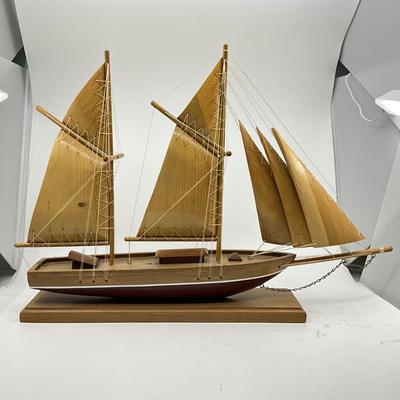 1394 Vintage Prisoner Art Boat Model from Thomaston State Prison Shawshank Art