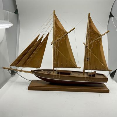 1394 Vintage Prisoner Art Boat Model from Thomaston State Prison Shawshank Art