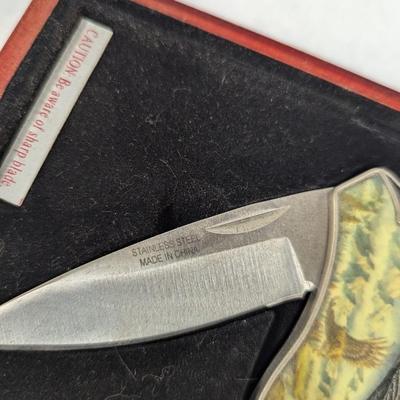 Stainless Steel American Eagle Knife W/Box