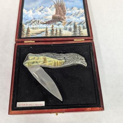 Stainless Steel American Eagle Knife W/Box