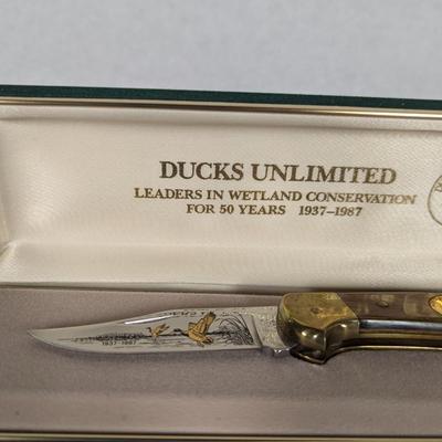Buck Knives #112 Ducks Unlimited Leaders in Wetland Conservation 50 Years Knife