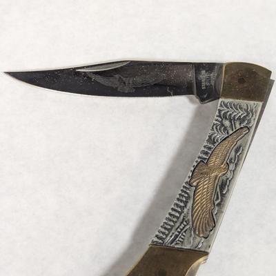 Stainless Steel Japan American Eagle Folding Knife