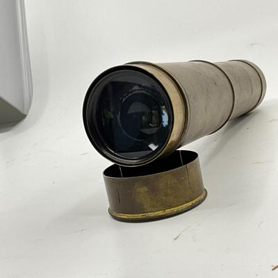 1398 Antique Brass Ships Telescope