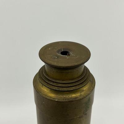 1398 Antique Brass Ships Telescope
