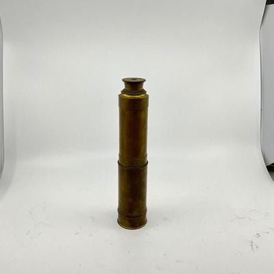 1398 Antique Brass Ships Telescope