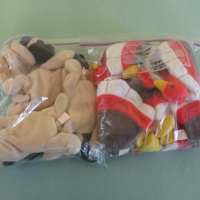 Beanie Babies 5 Pugsly & 6 Gobble Choice 25